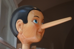 Afbeelding van Pinokkio met lange neus