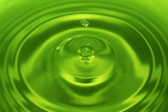 Groene waterdruppel